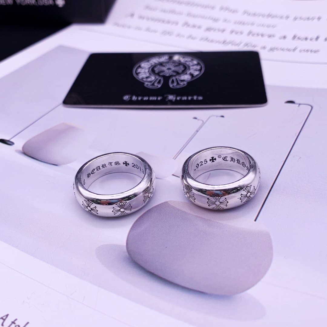 Arc bright cross flower ring